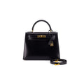 Hermes Kelly 28 Noir - [Q] Stamp