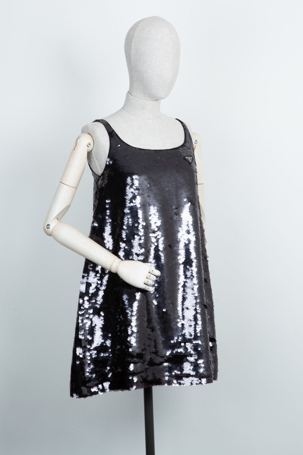 PRADA Dress Sequins Black