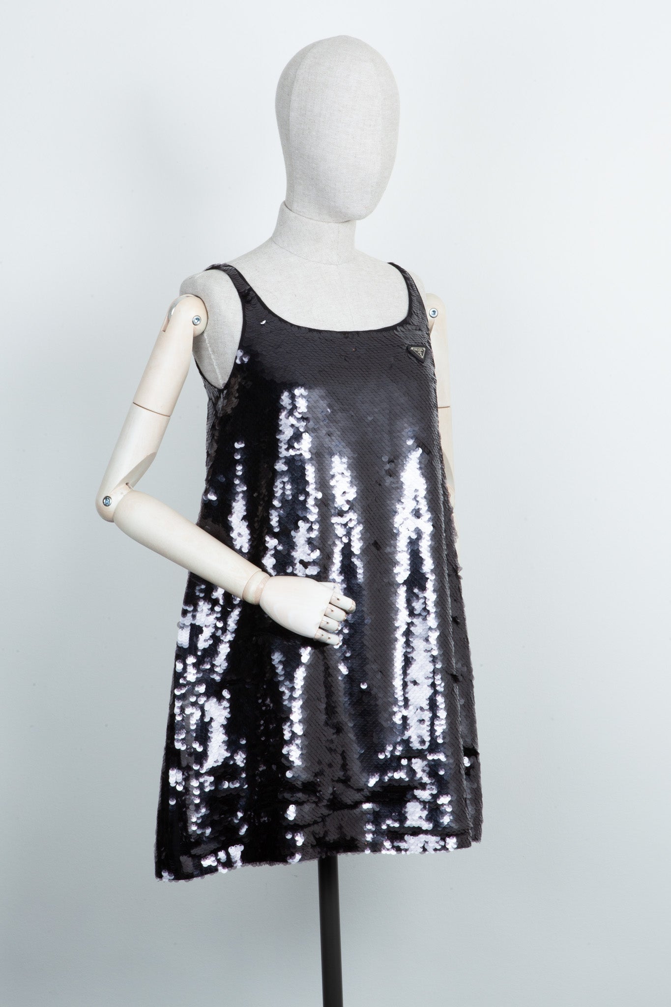 PRADA Dress Sequins Black