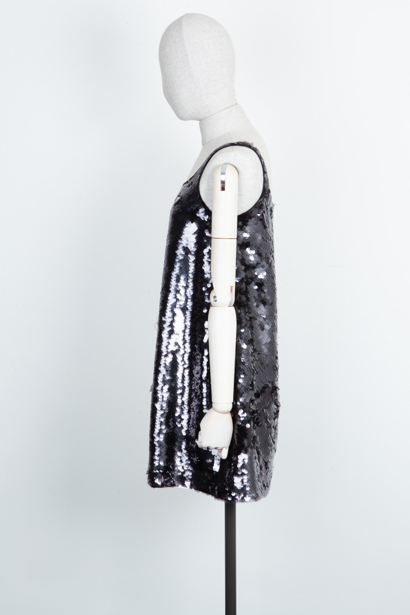PRADA Dress Sequins Black
