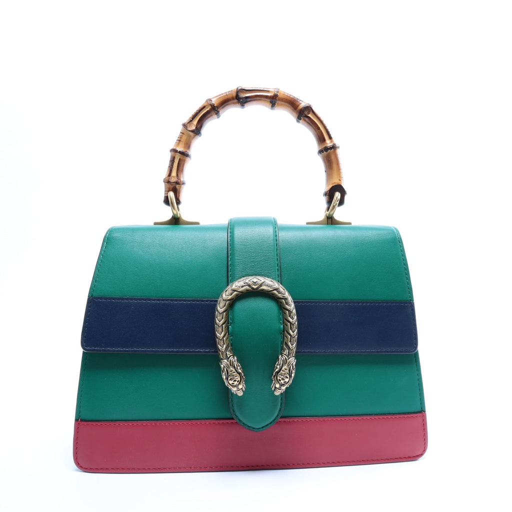 GUCCI Dionysus Medium Bamboo Top Handle - Green
