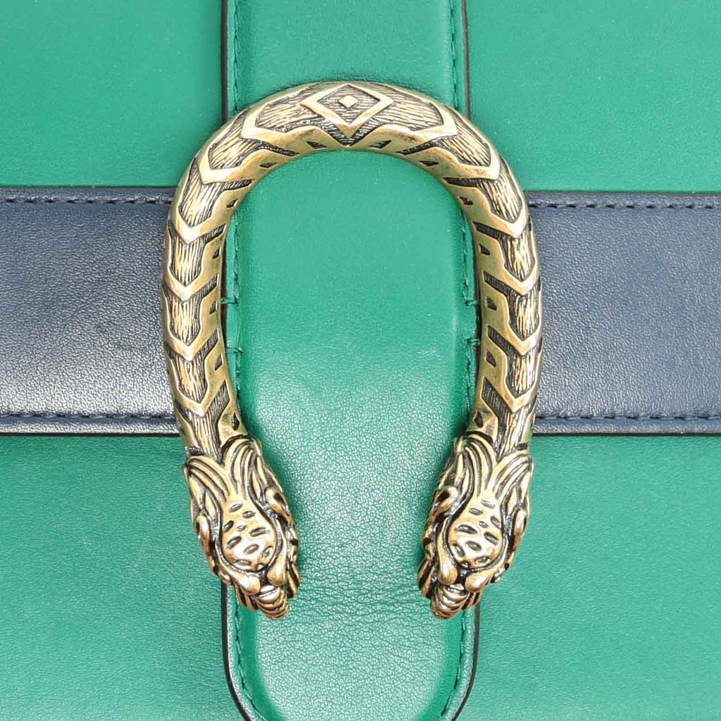 GUCCI Dionysus Medium Bamboo Top Handle - Green
