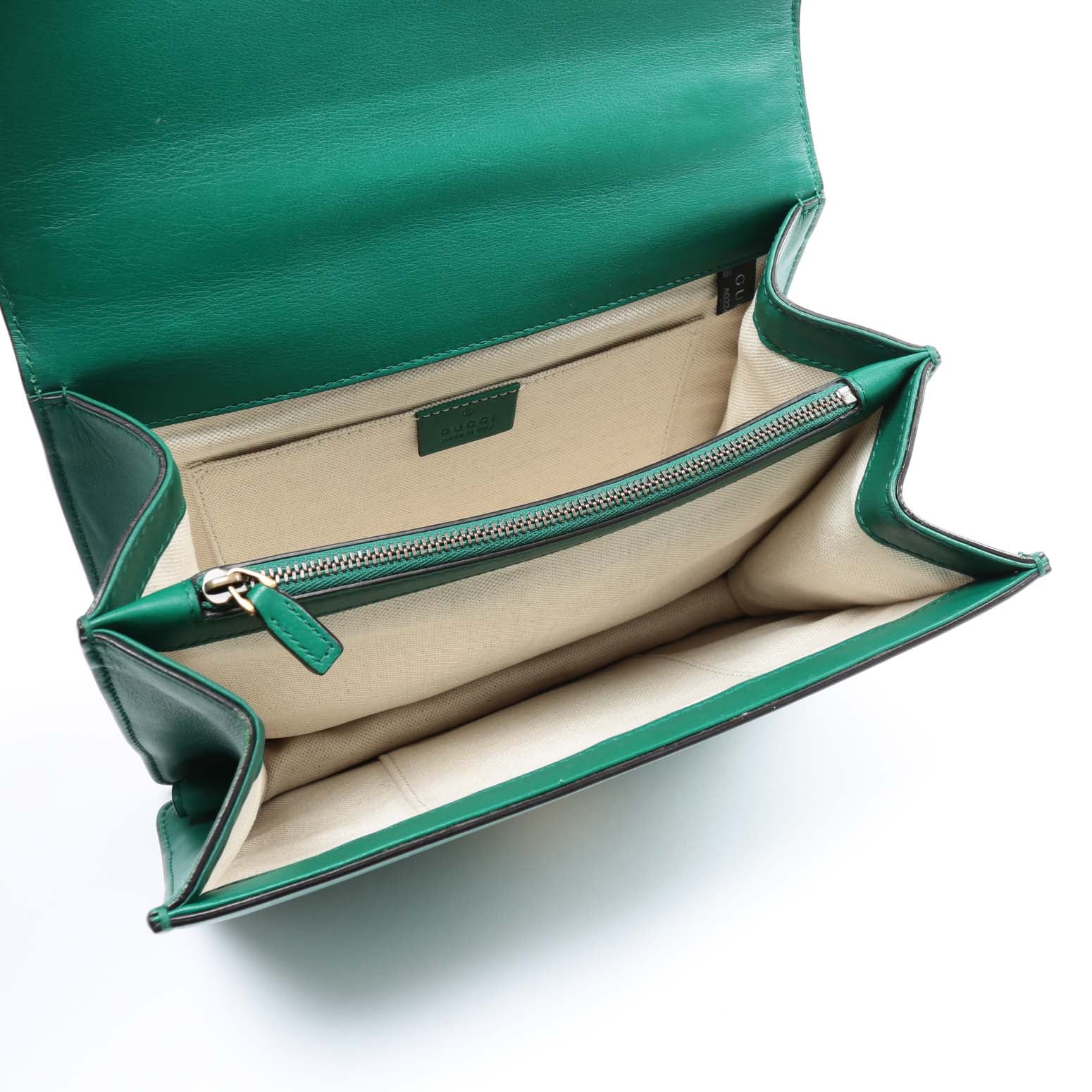 GUCCI Dionysus Medium Bamboo Top Handle - Green