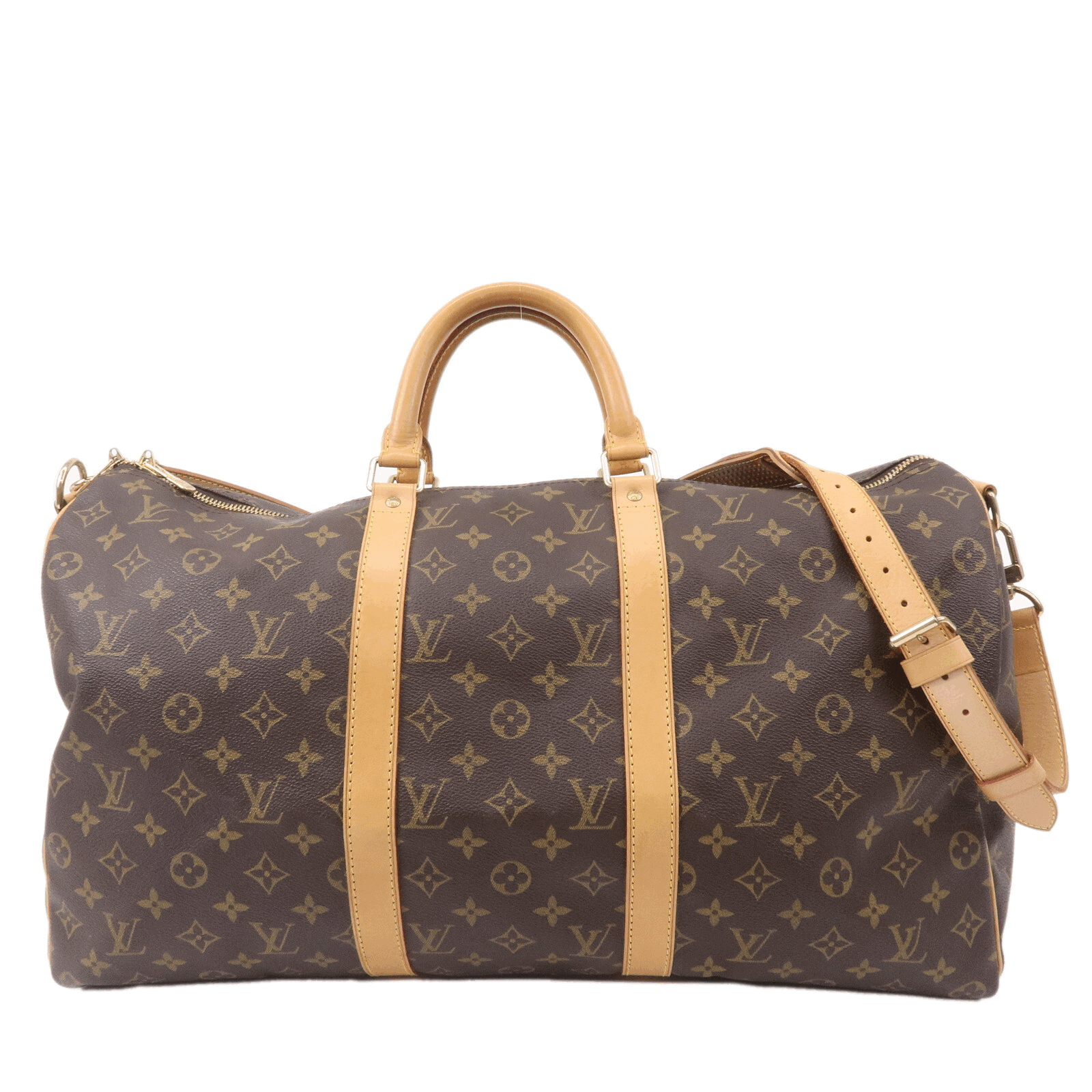 Louis Vuitton Monogram Keep All Bandoulier 50 Boston Bag M41416