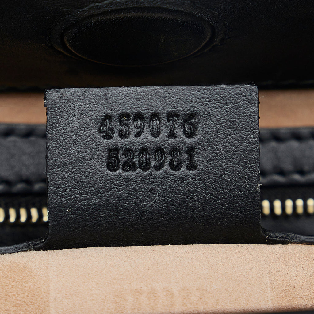 GUCCI Small Bamboo Nymphaea Pony Hair Satchel