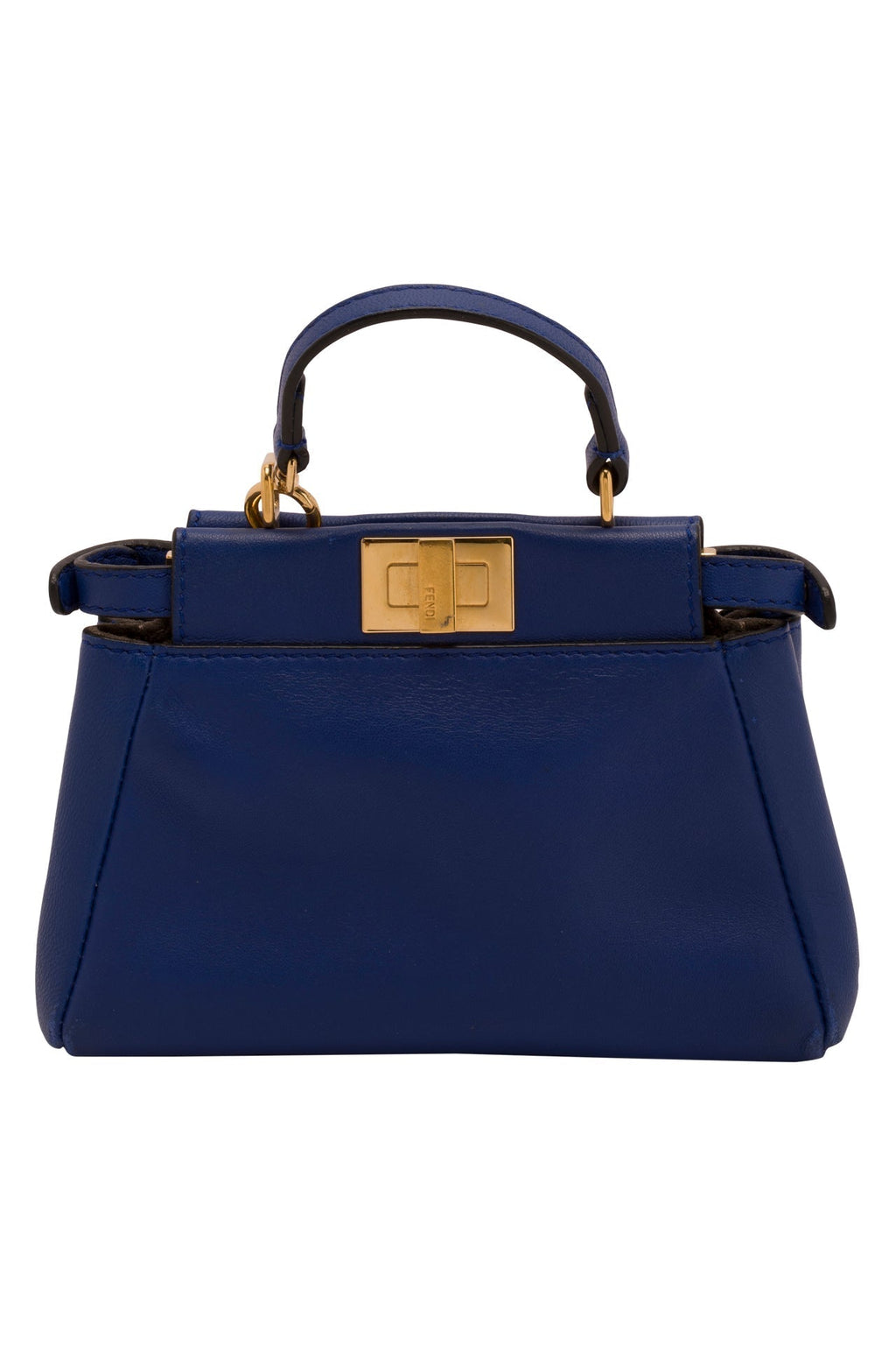 FENDI Nappa Micro Peekaboo Iconic Satchel Iris