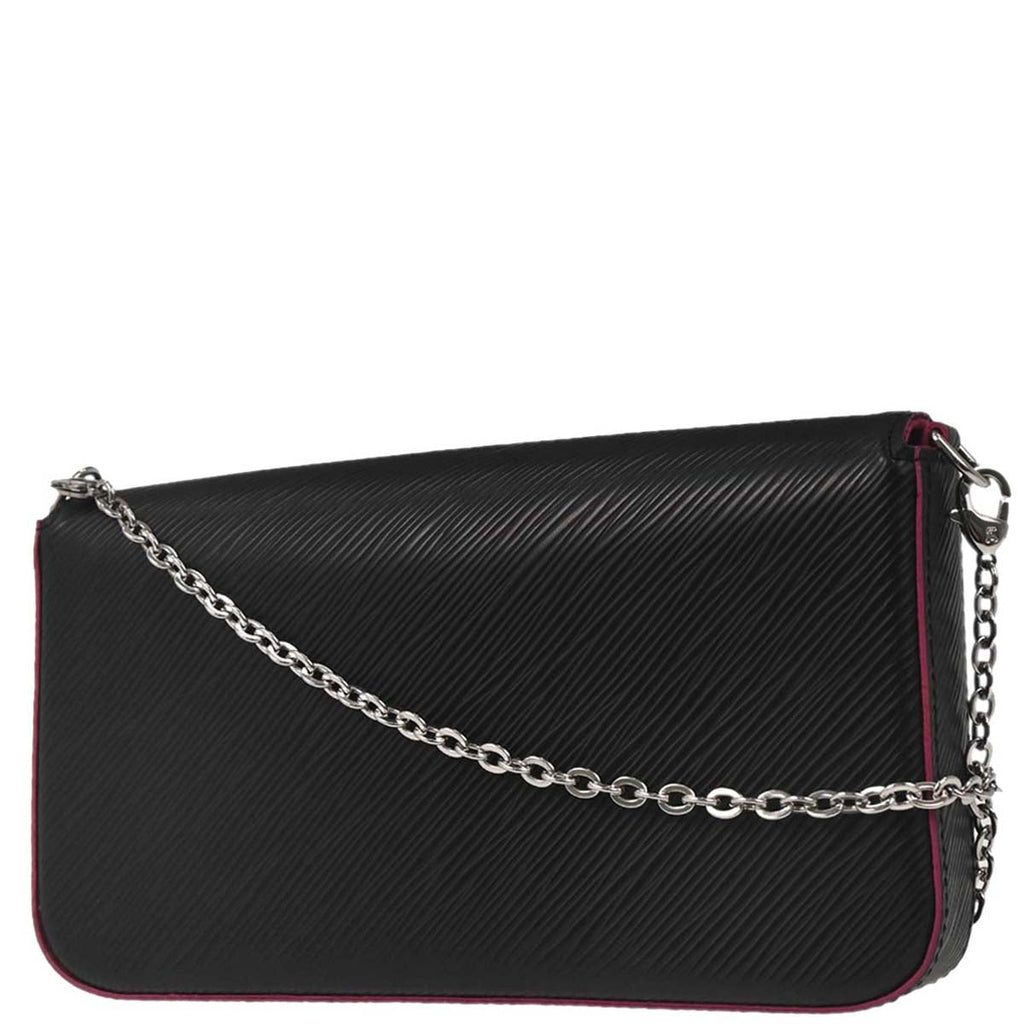 Louis Vuitton 2017 Black Epi Pochette Felicie Shoulder Bag M64579
