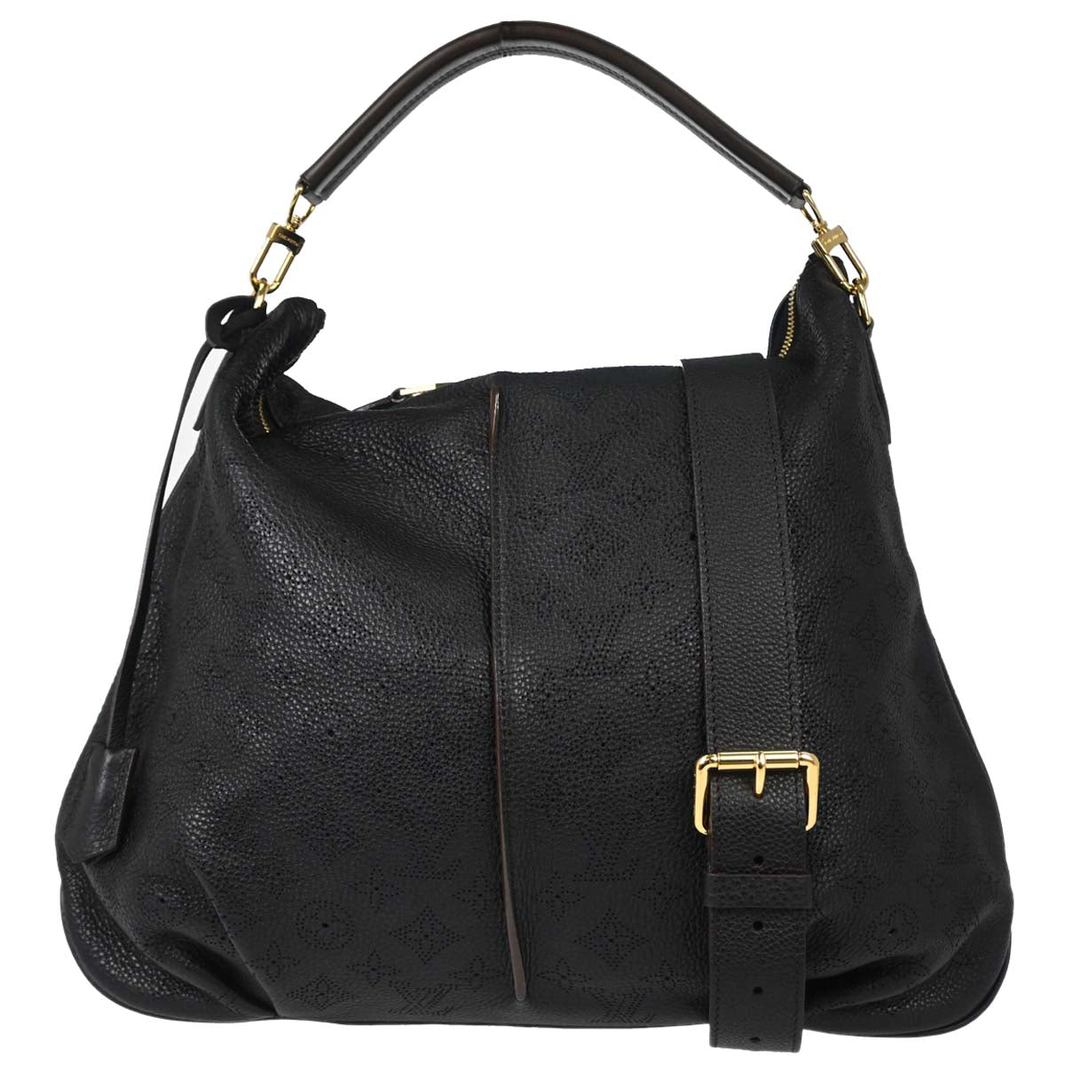 Louis Vuitton Black Mahina Selene MM 2way Shoulder Handbag M93987