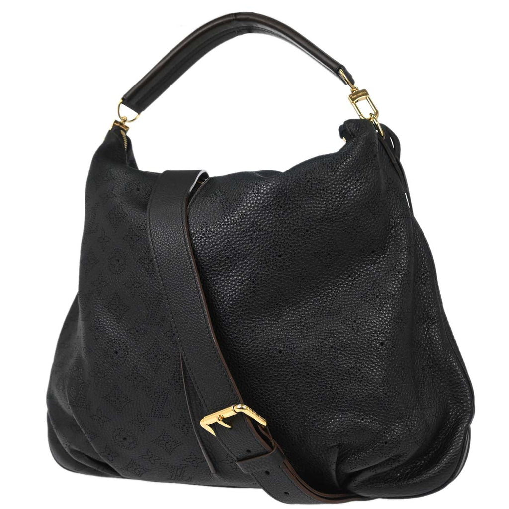 Louis Vuitton Black Mahina Selene MM 2way Shoulder Handbag M93987