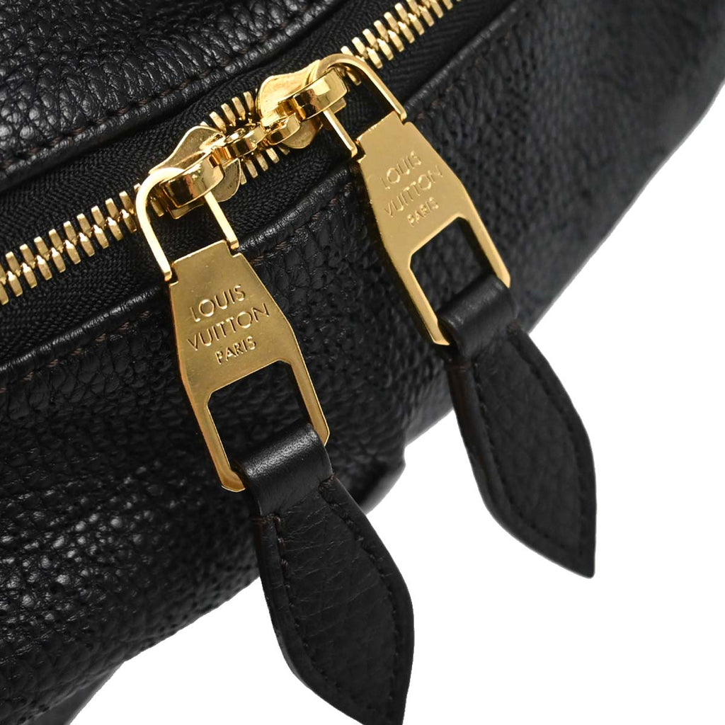 Louis Vuitton Black Mahina Selene MM 2way Shoulder Handbag M93987