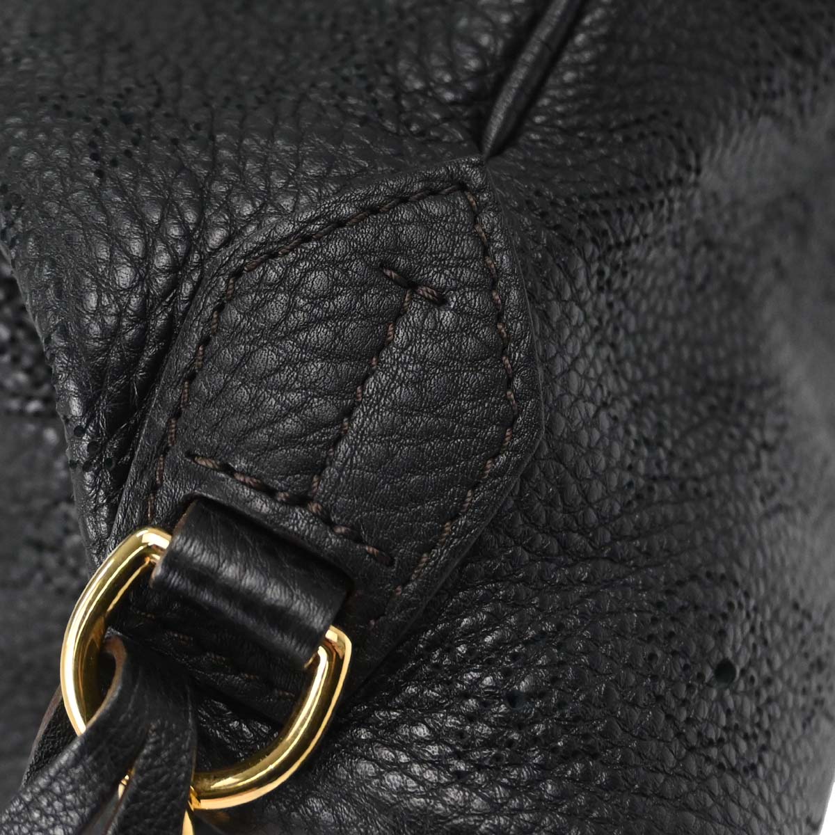 Louis Vuitton Black Mahina Selene MM 2way Shoulder Handbag M93987