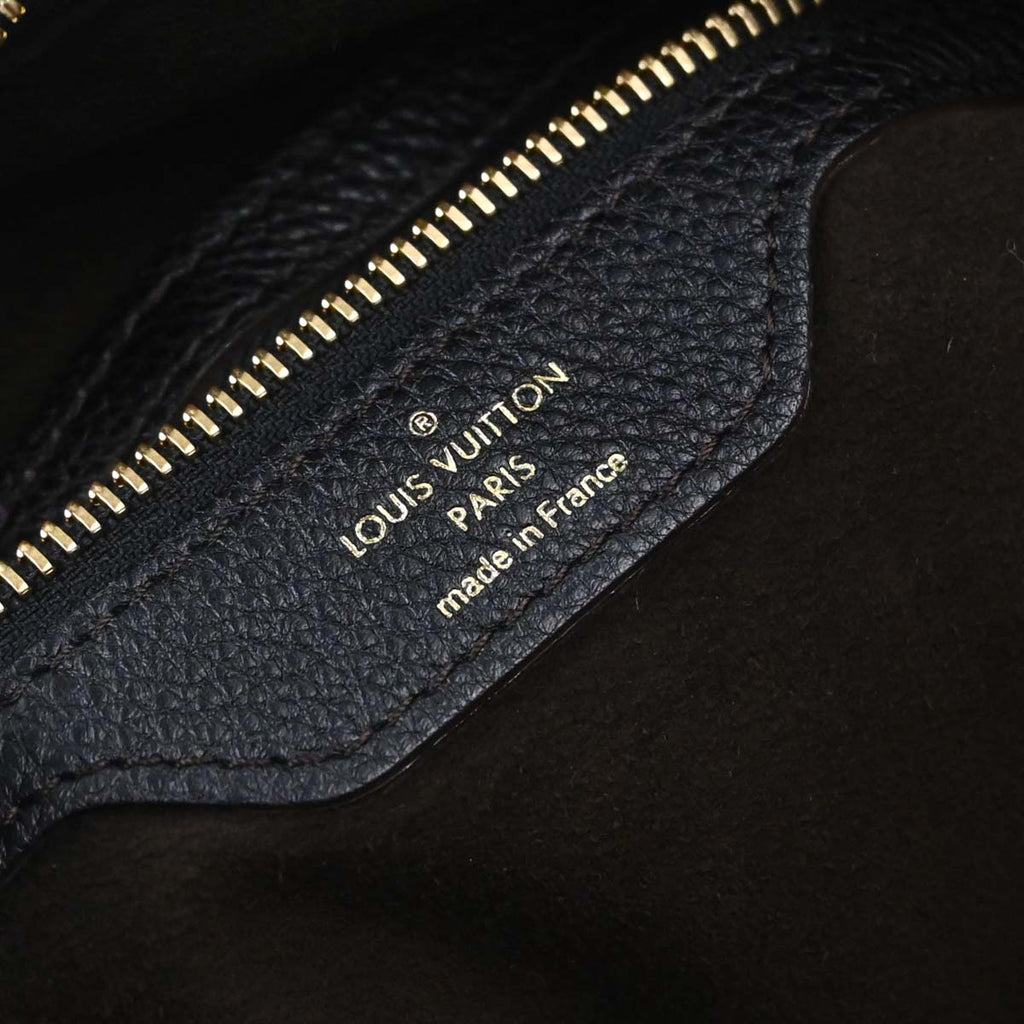 Louis Vuitton Black Mahina Selene MM 2way Shoulder Handbag M93987