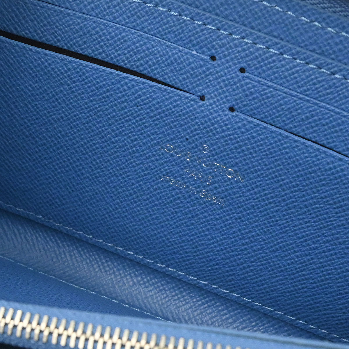Louis Vuitton Blue Jean Epi Portefeuille Clemence Wallet M67408
