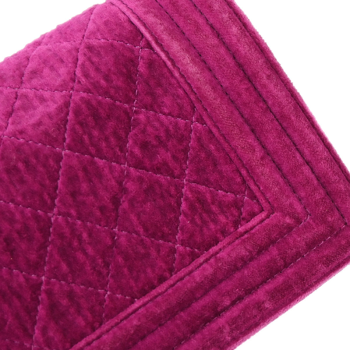 Boy Chanel 2012-2013 Pink Velvet Small Chain Shoulder Bag