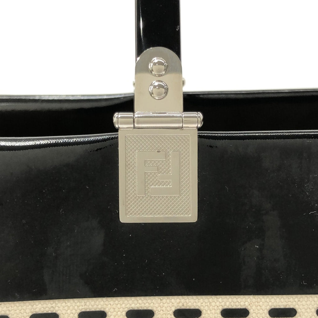 FENDI Medium Patent Sunshine Shopper Tote Satchel