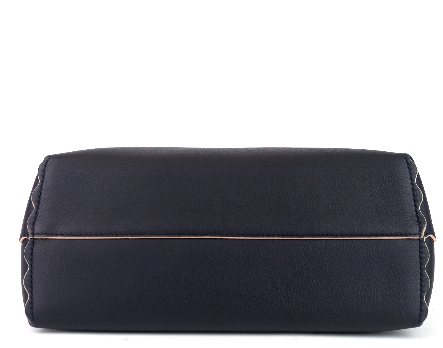 Fendi Black Leather Small Pearl Embellished By The Way Satchel