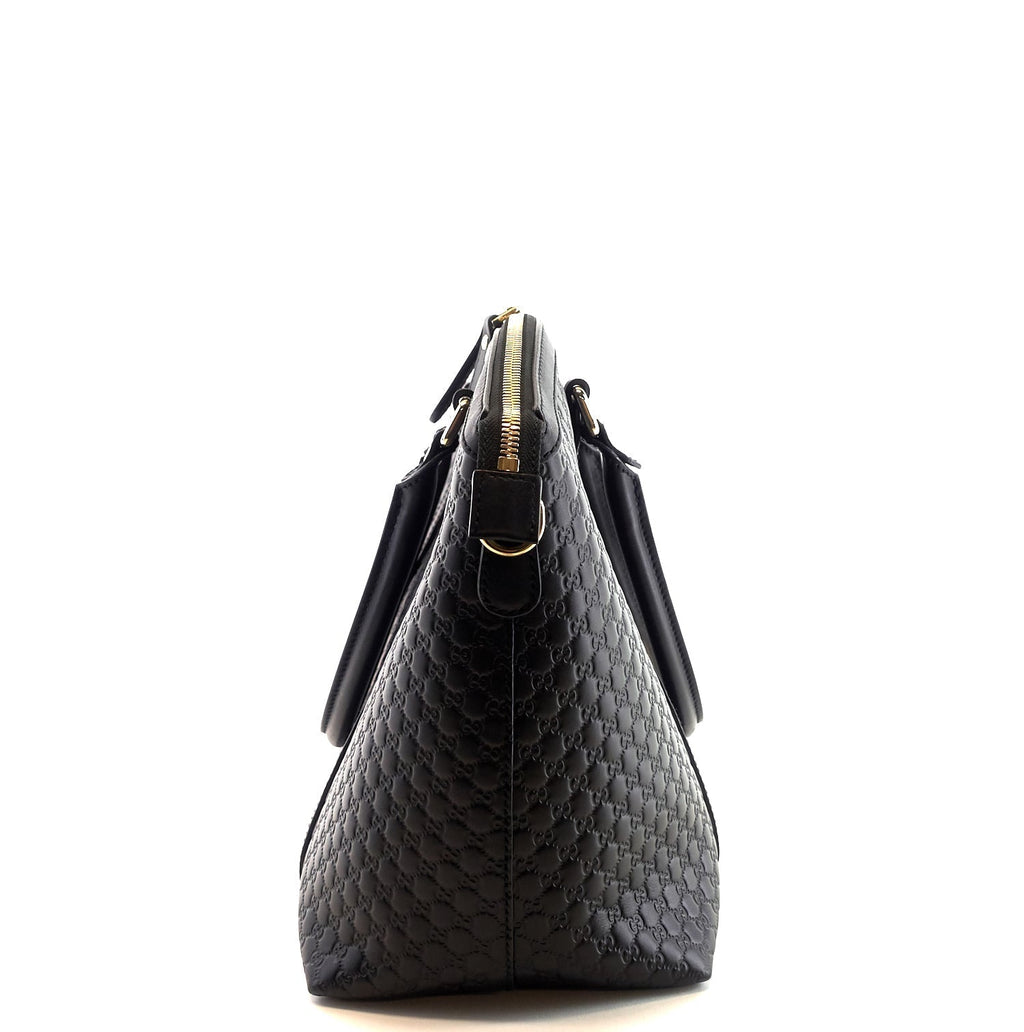 Dome Microguccissima Leather Satchel Bag