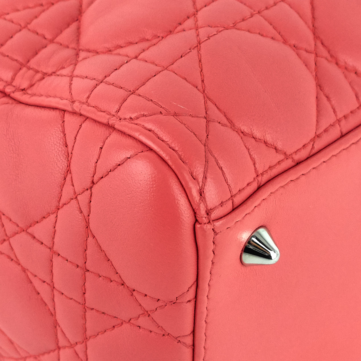 Lady Dior Medium Lambskin Handbag
