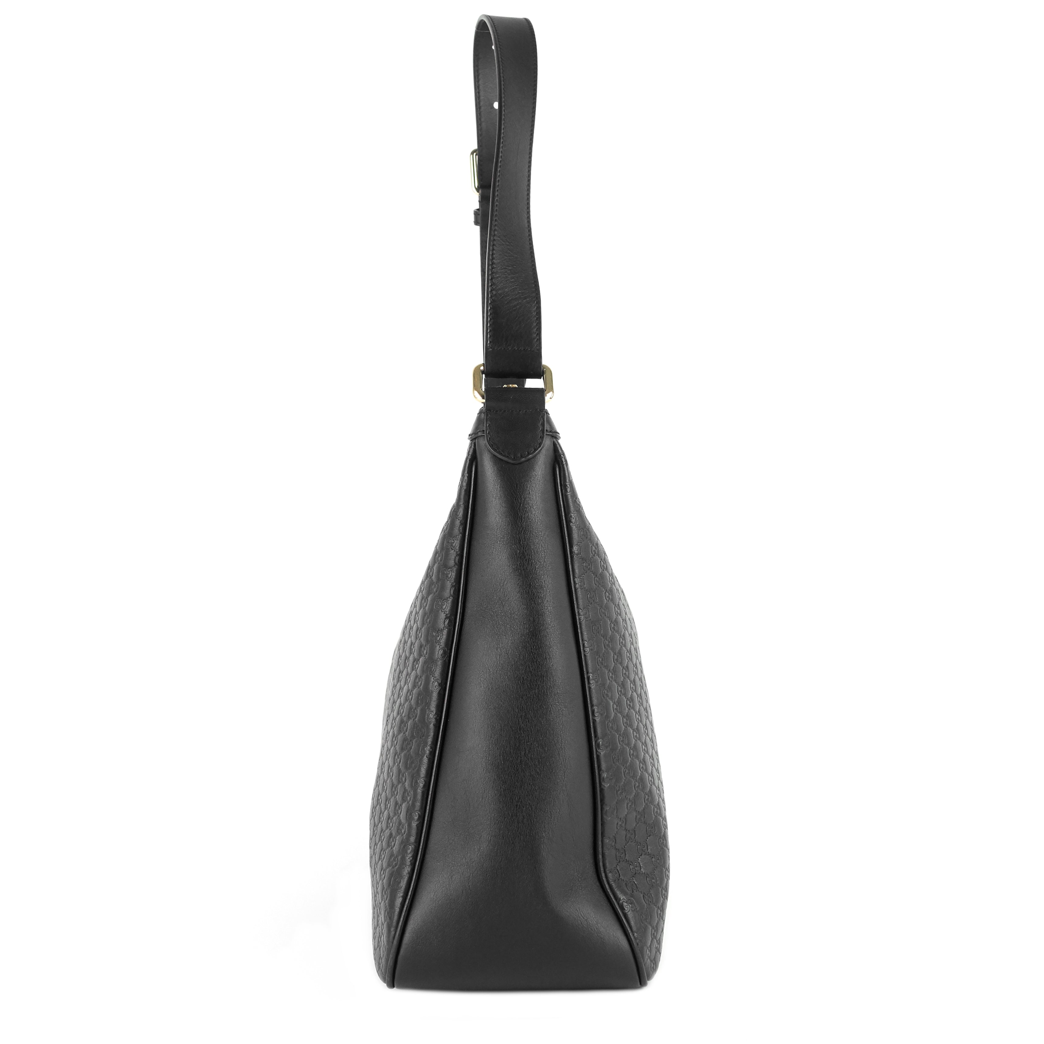 Microguccissima Leather Hobo Bag