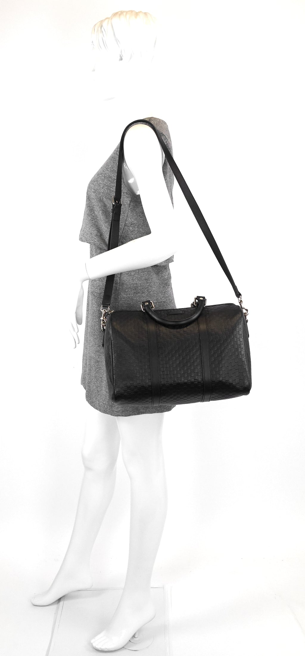Joy Medium Boston Microguccissima Leather Bag