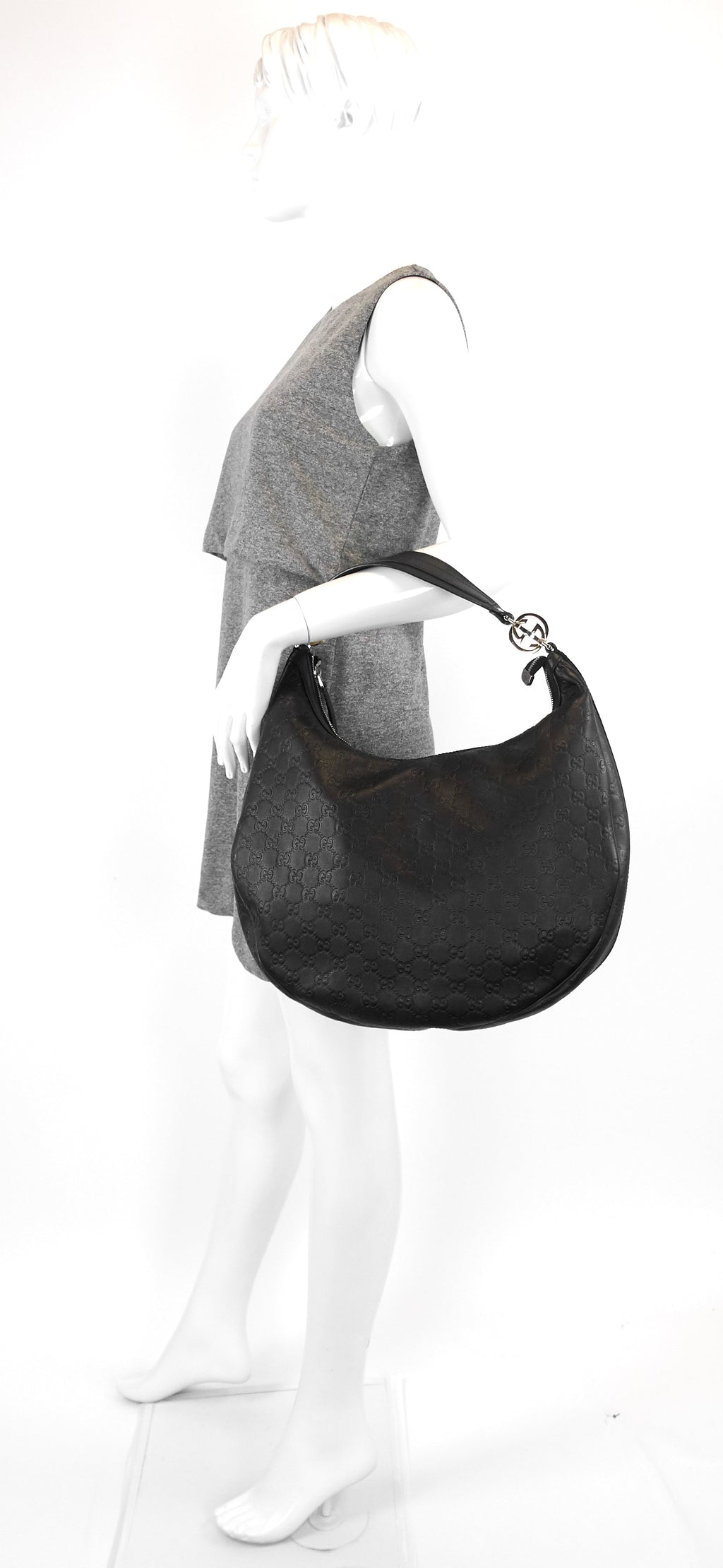 GG Twins Guccissima Leather Hobo Bag