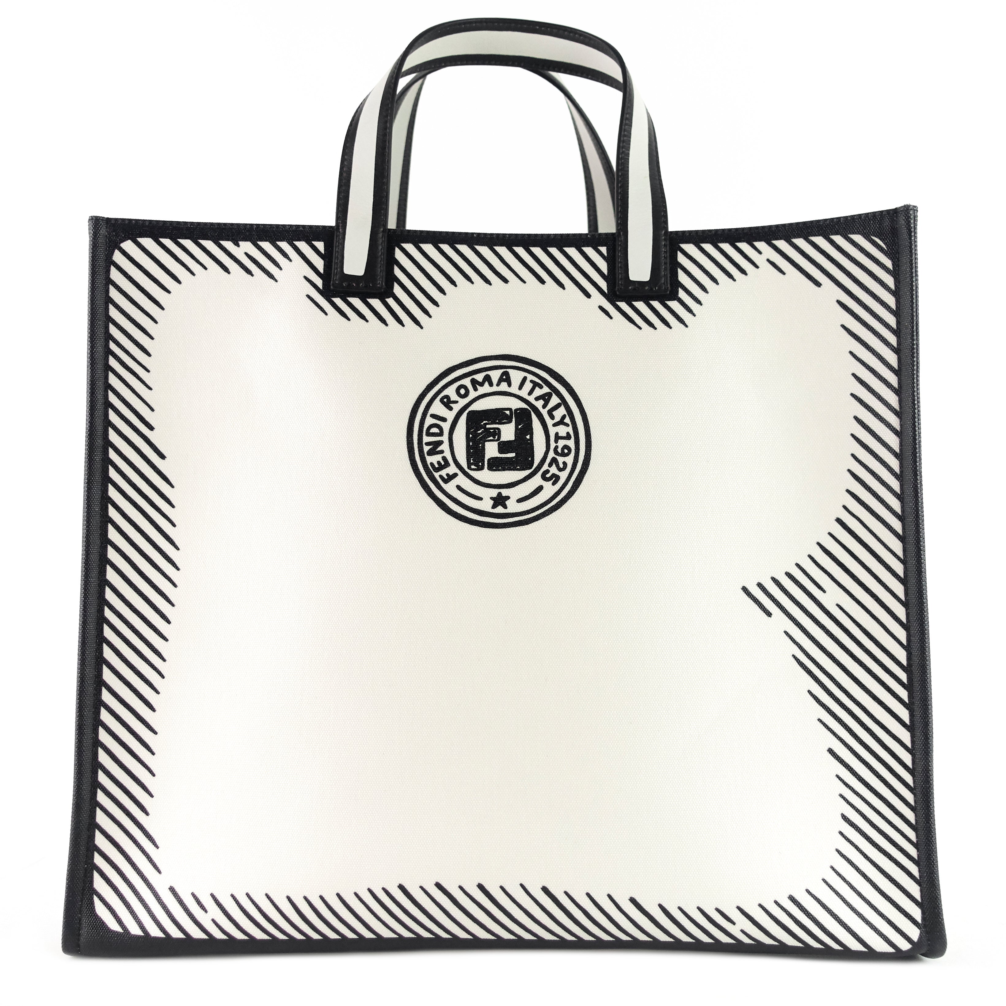 FENDI Joshua Vides Coated Canvas Tote Bag