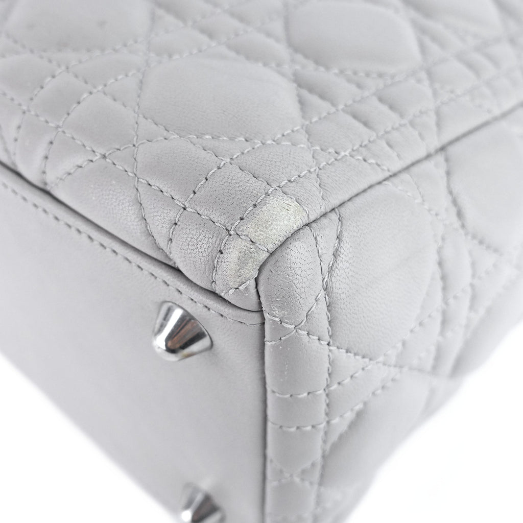Lady Dior Large Lambskin Leather Bag