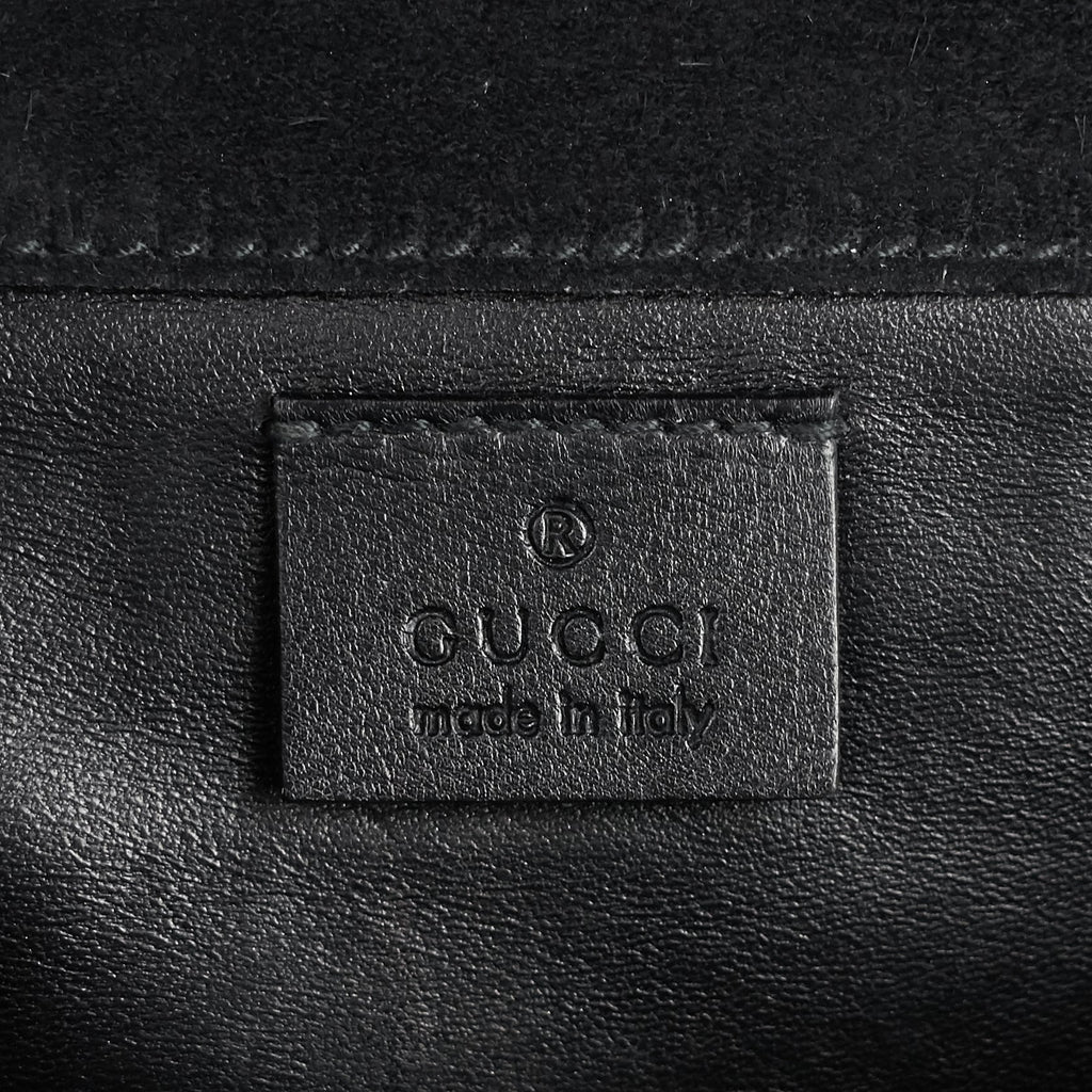 Micro-Guccissima Patent Leather Broadway Clutch Bag