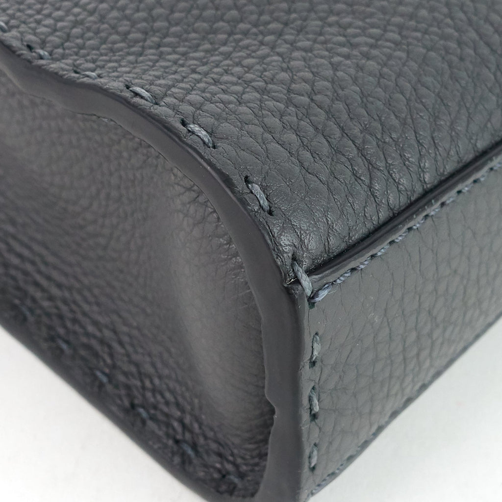FENDI Peekaboo Fit Mini Selleria Leather Patch Bag
