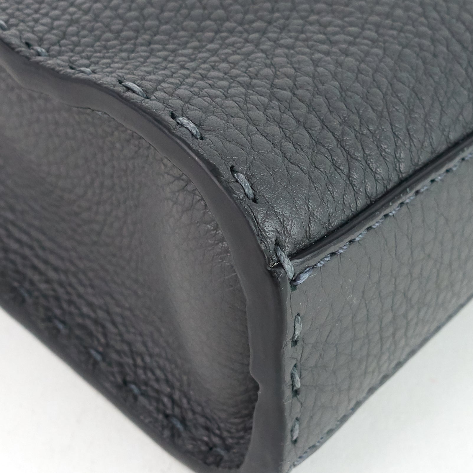 FENDI Peekaboo Fit Mini Selleria Leather Patch Bag