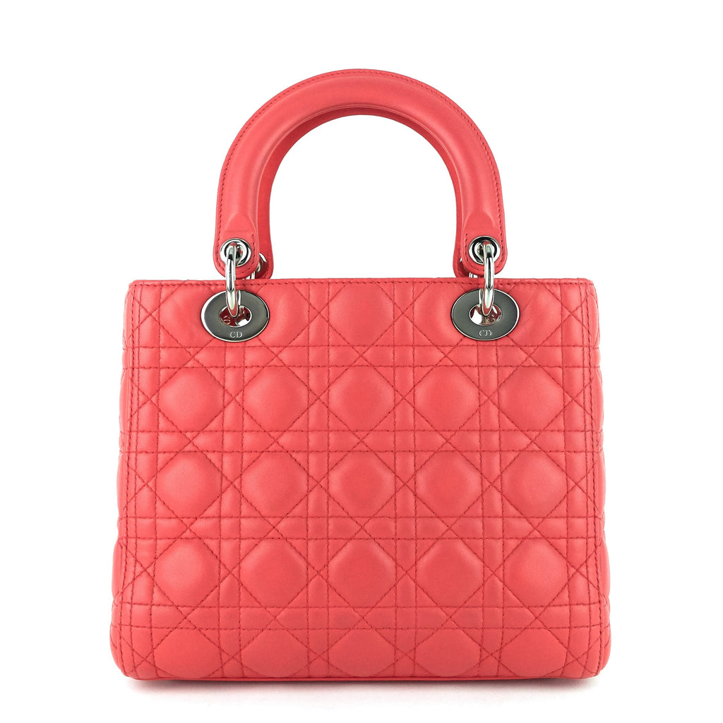 Lady Dior Medium Lambskin Handbag
