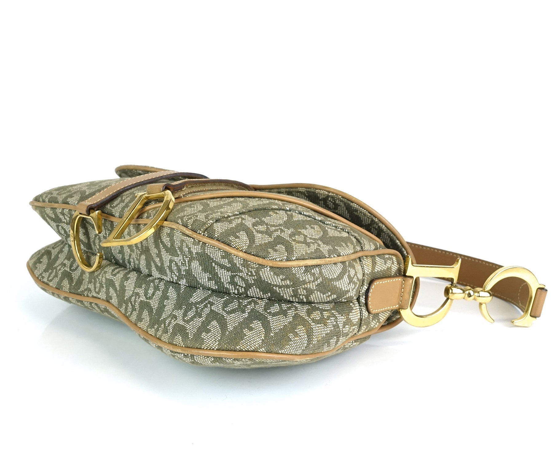 Double Saddle Diorissimo Canvas Bag