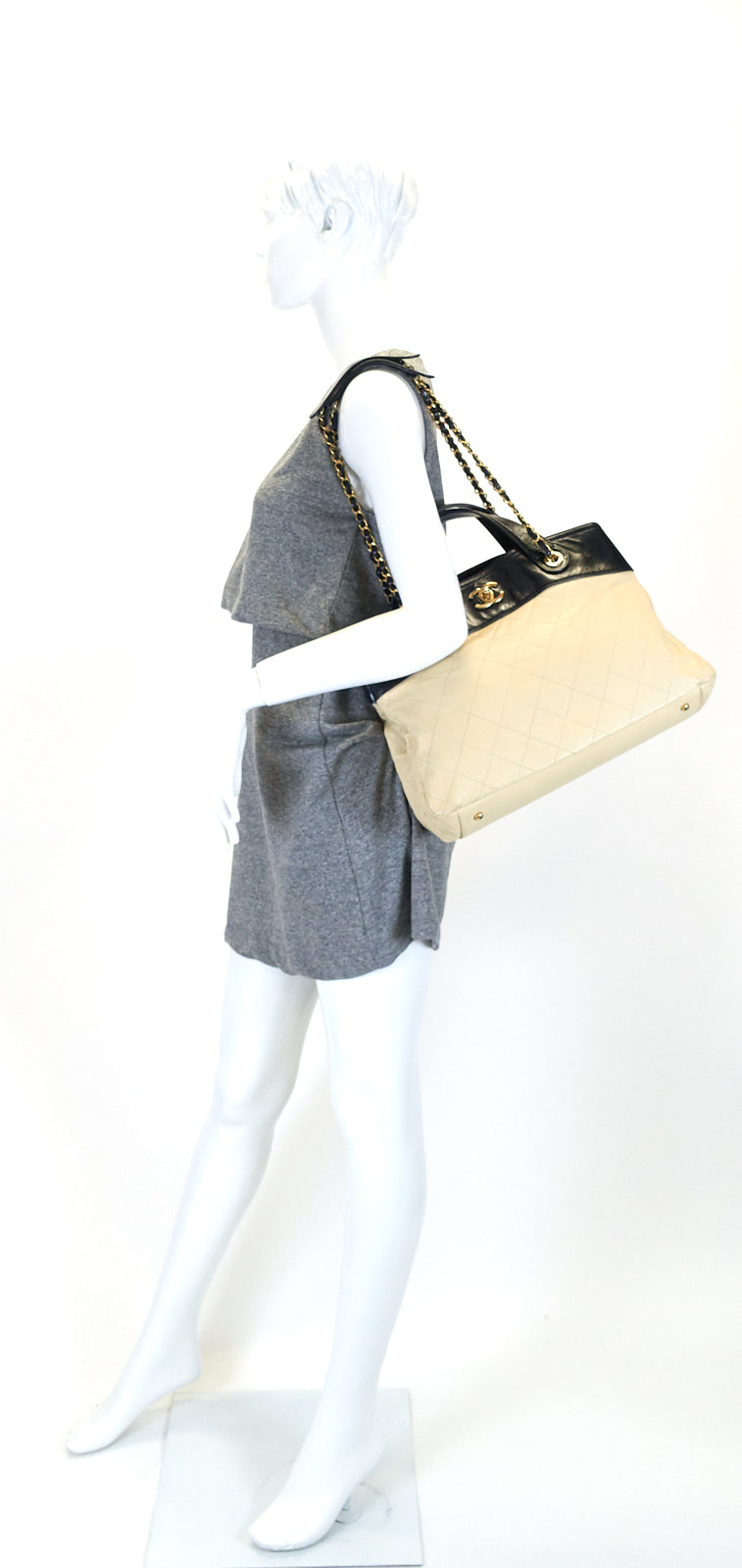 Chanel In the Mix Calf Leather Tote Bag