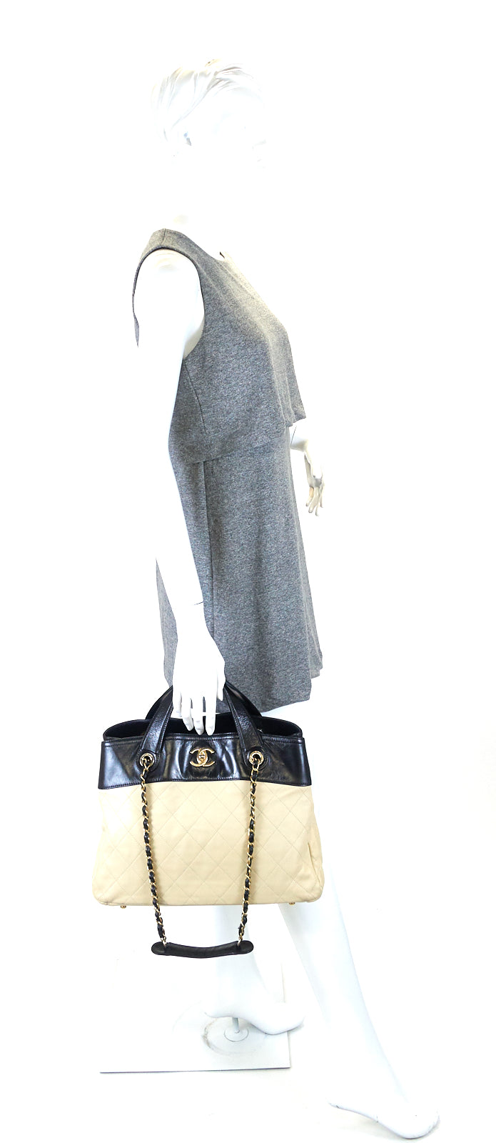 Chanel In the Mix Calf Leather Tote Bag