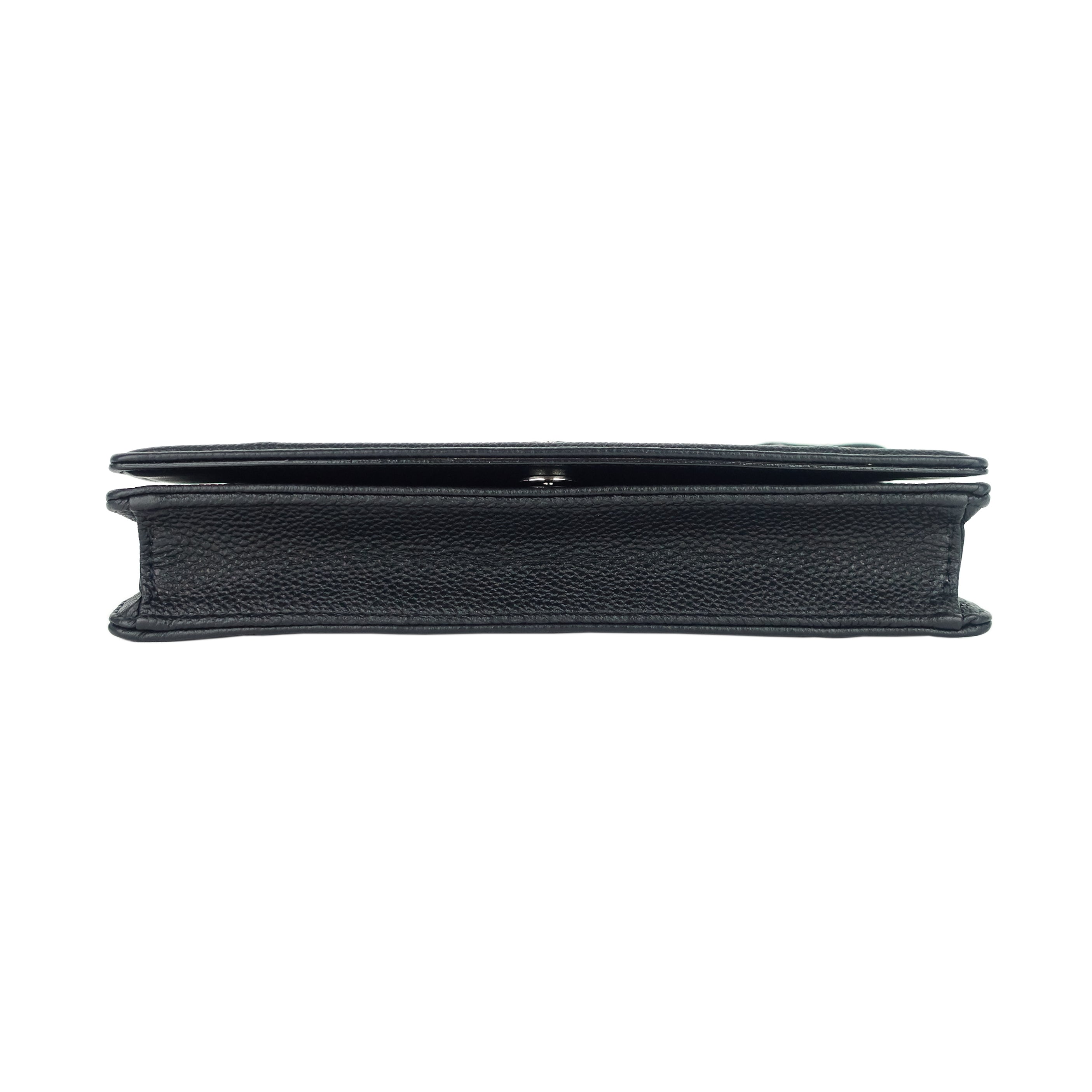 Diorama Wallet on Chain Calfskin Leather Bag