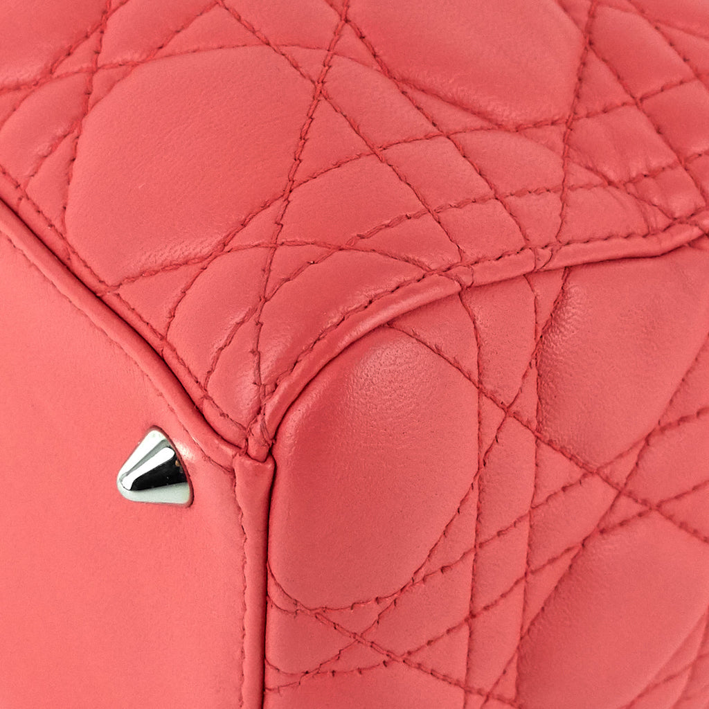 Lady Dior Medium Lambskin Handbag