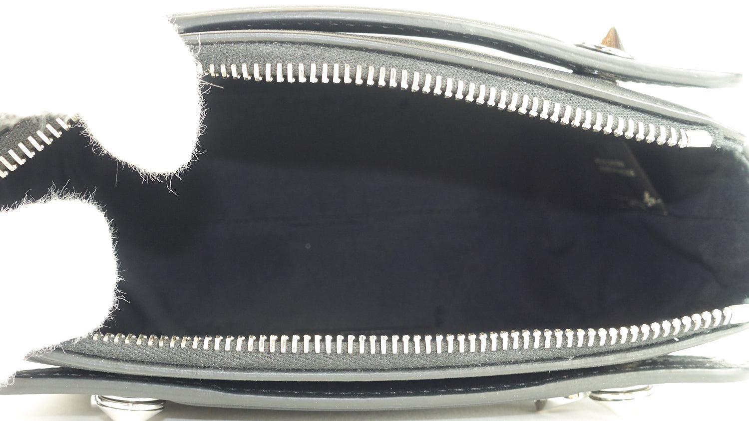 Fendi By The Way Calf Leather Mini Crystal Heart Bag