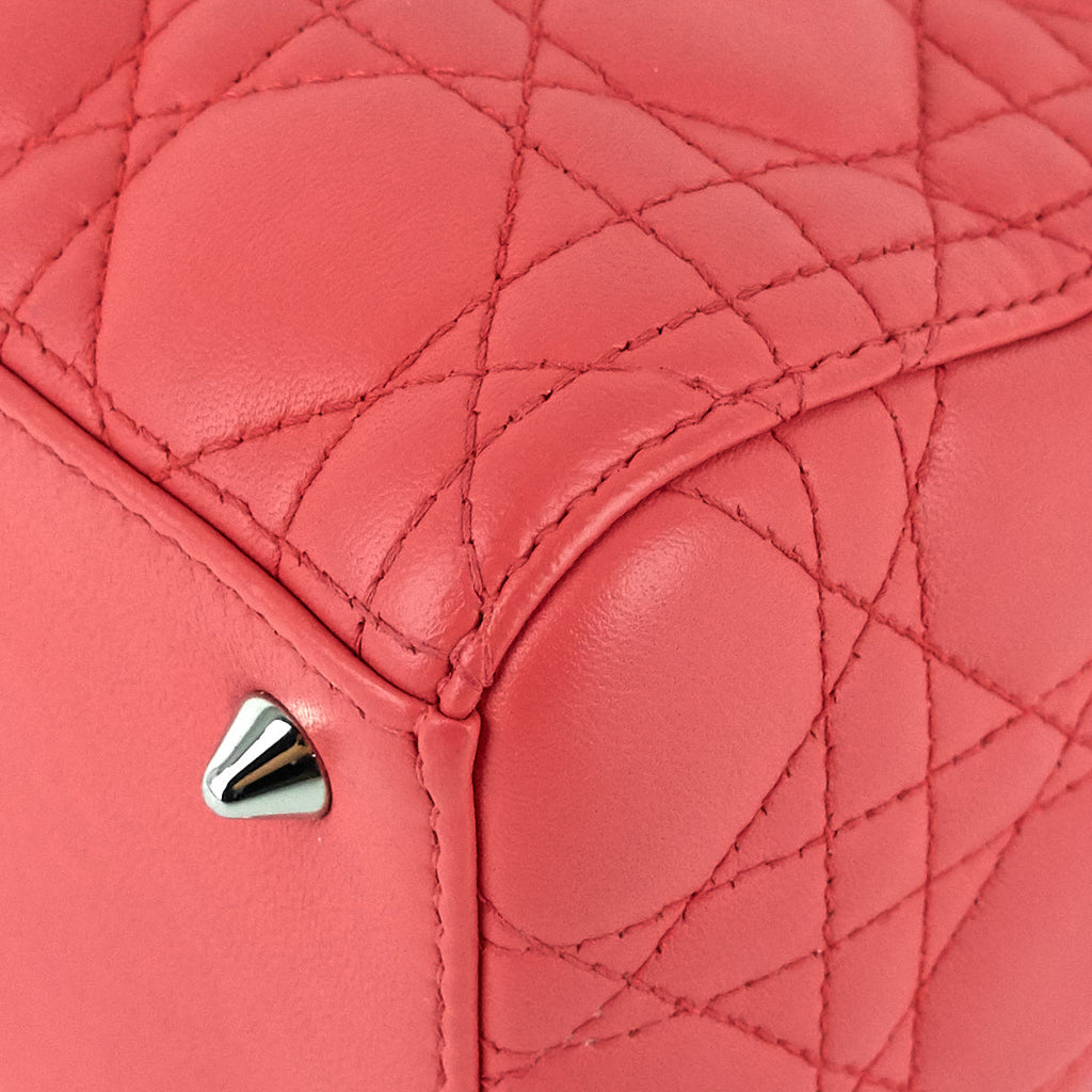Lady Dior Medium Lambskin Handbag