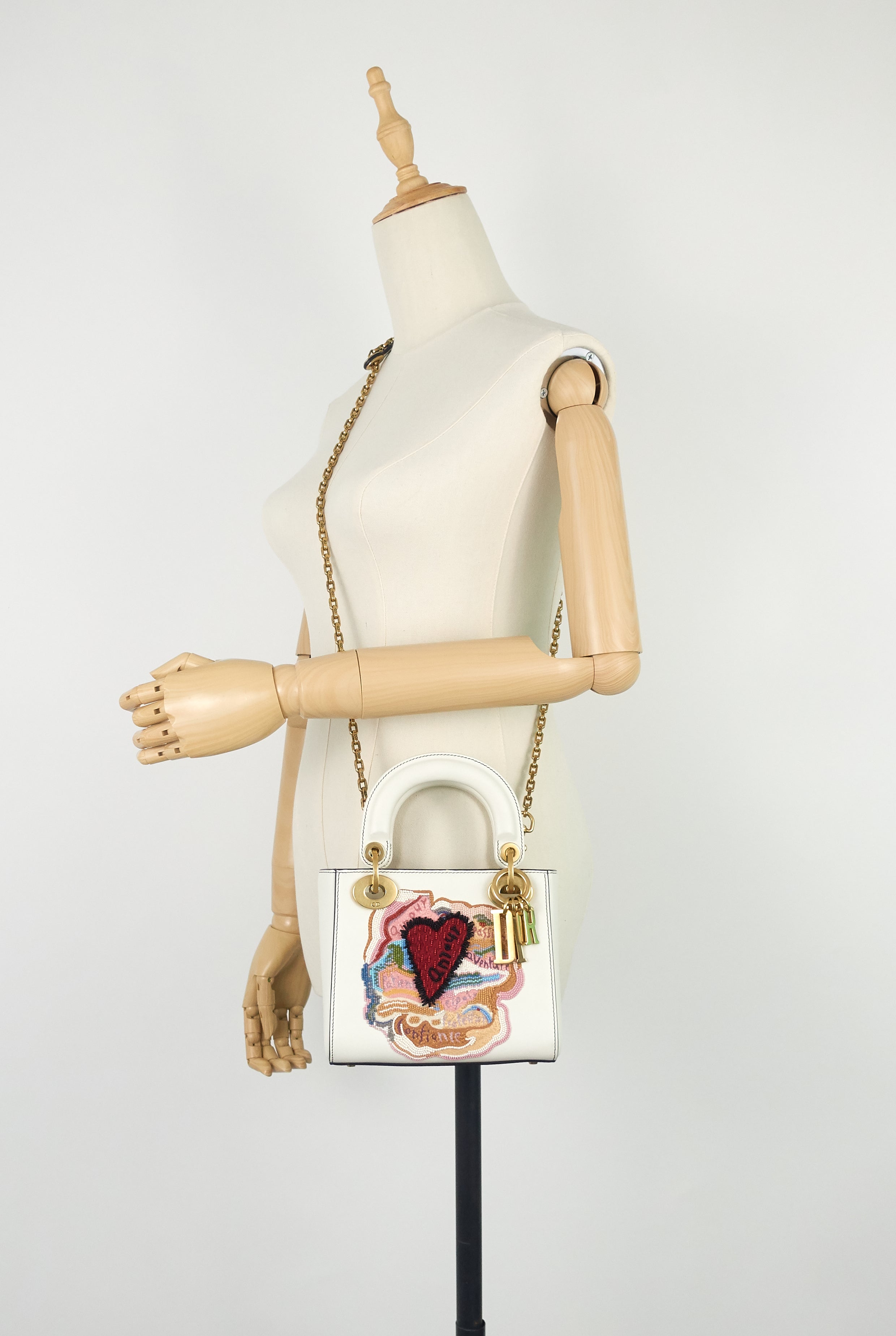 Lady Dior DiorAmour Mini Embroidered Bag