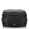 Chanel Dark Brown Leather Pocket in the City Shoulder Bag