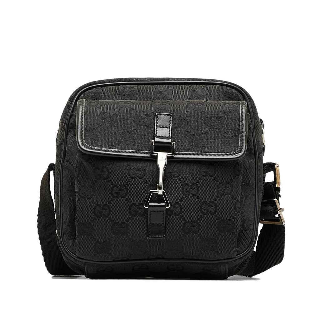GUCCI GG Canvas Jackie Crossbody Bag