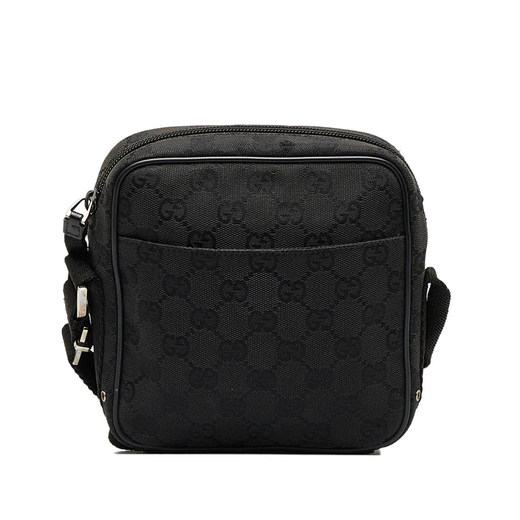 GUCCI GG Canvas Jackie Crossbody Bag