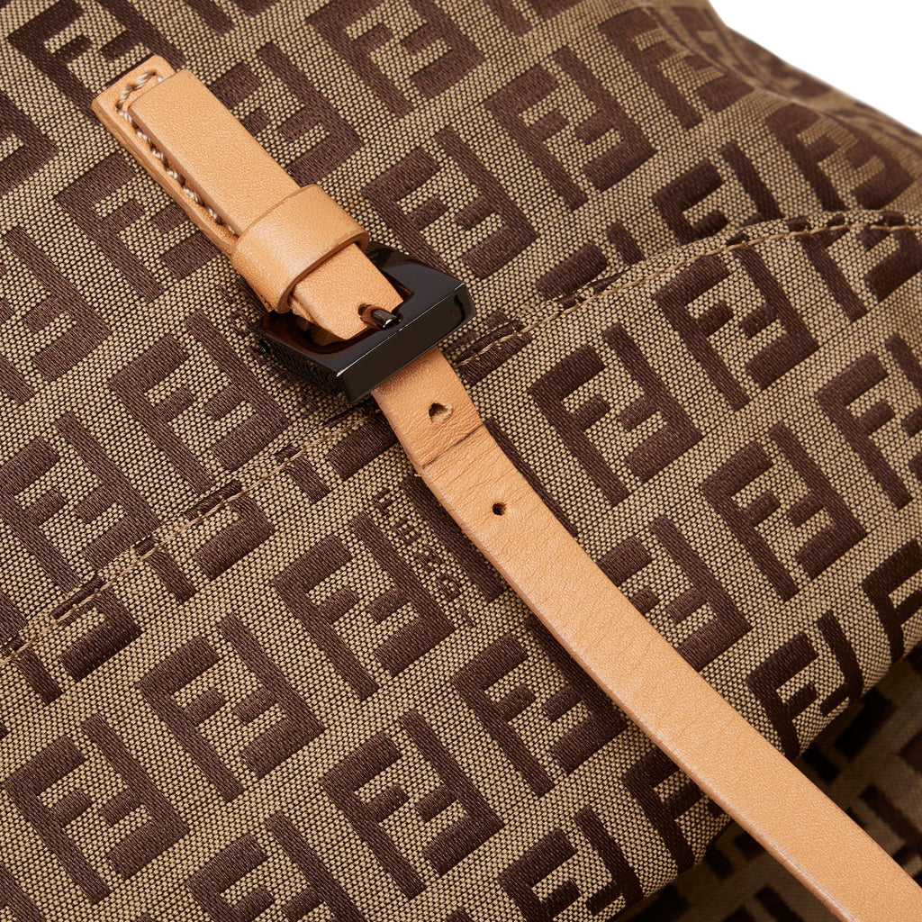 FENDI Zucchino Double Flap Tote Tote Bag