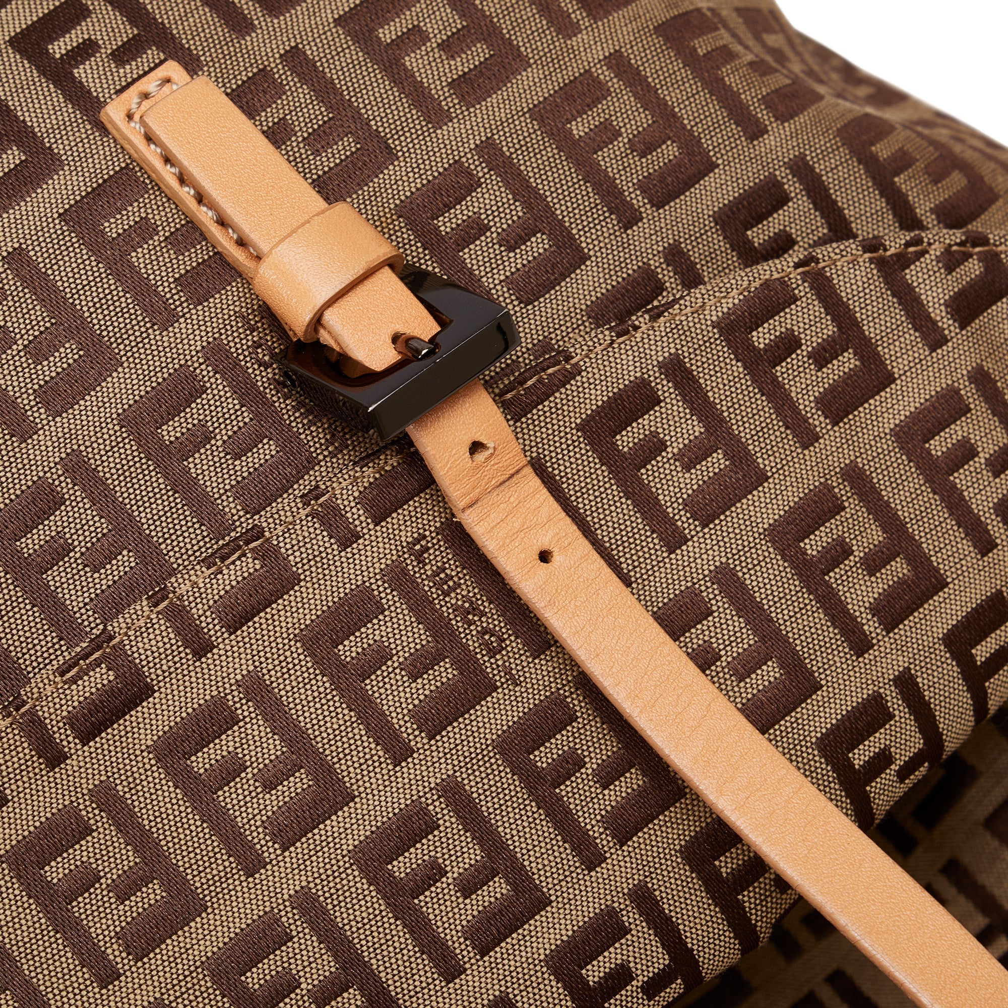 FENDI Zucchino Double Flap Tote Tote Bag