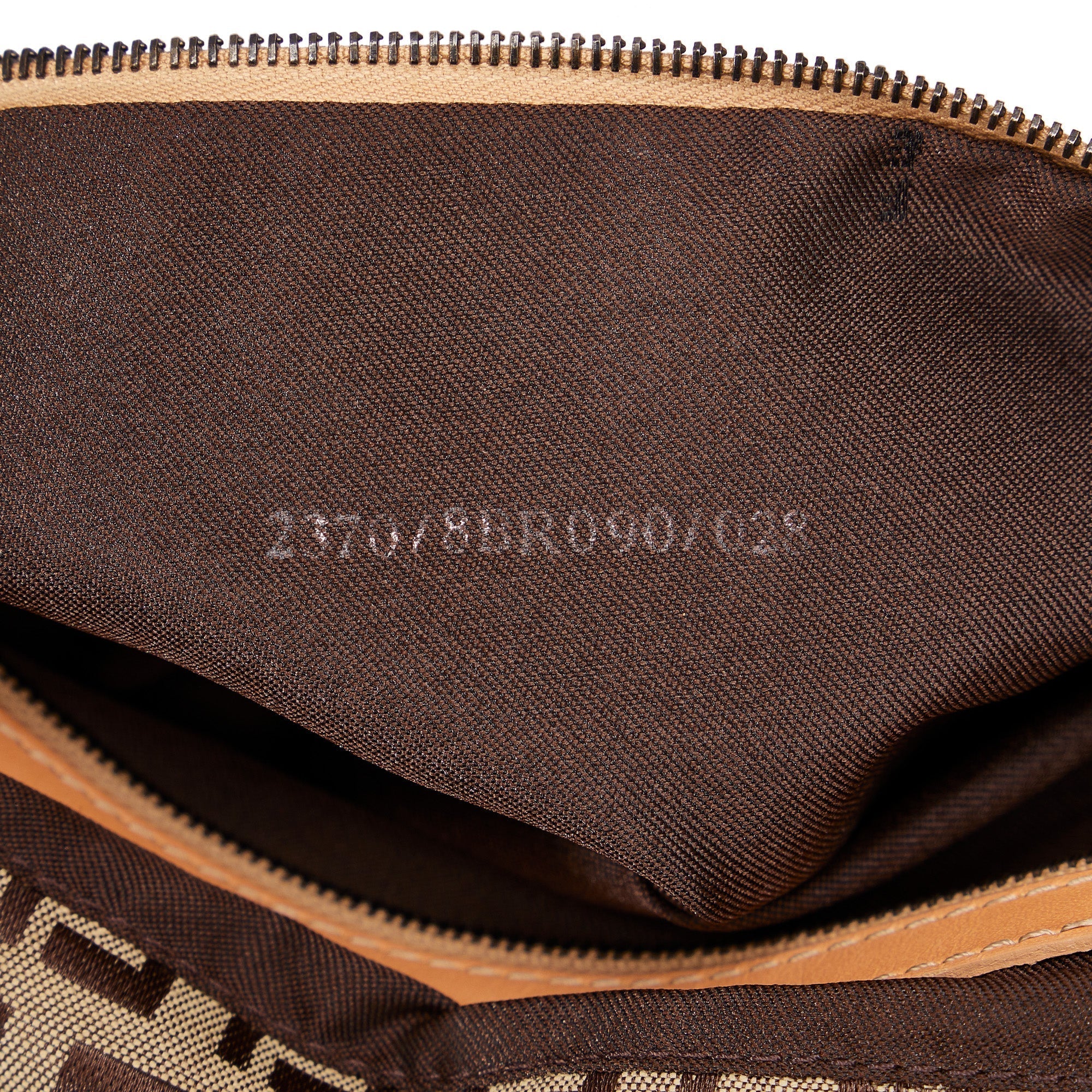FENDI Zucchino Double Flap Tote Tote Bag