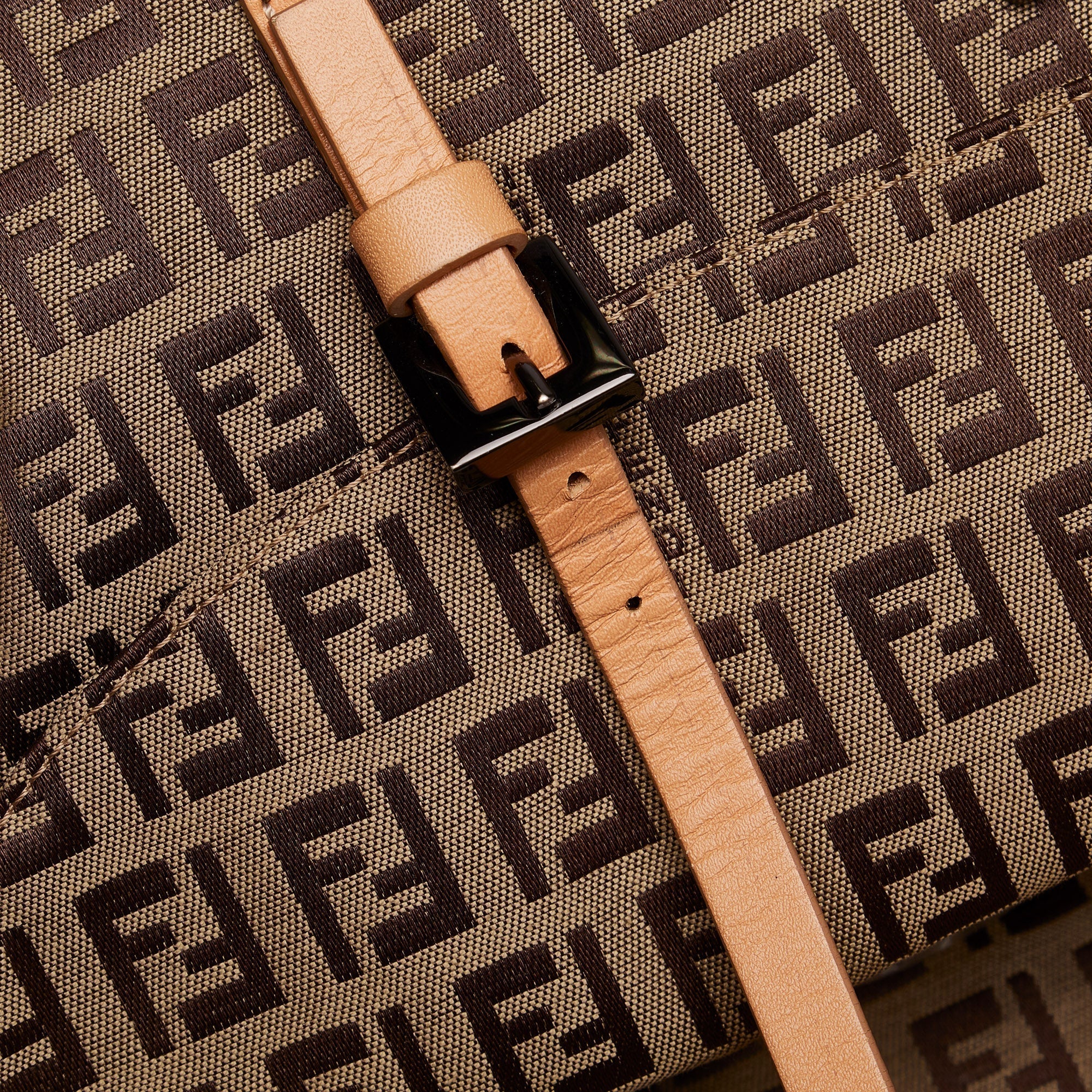 FENDI Zucchino Double Flap Tote Tote Bag