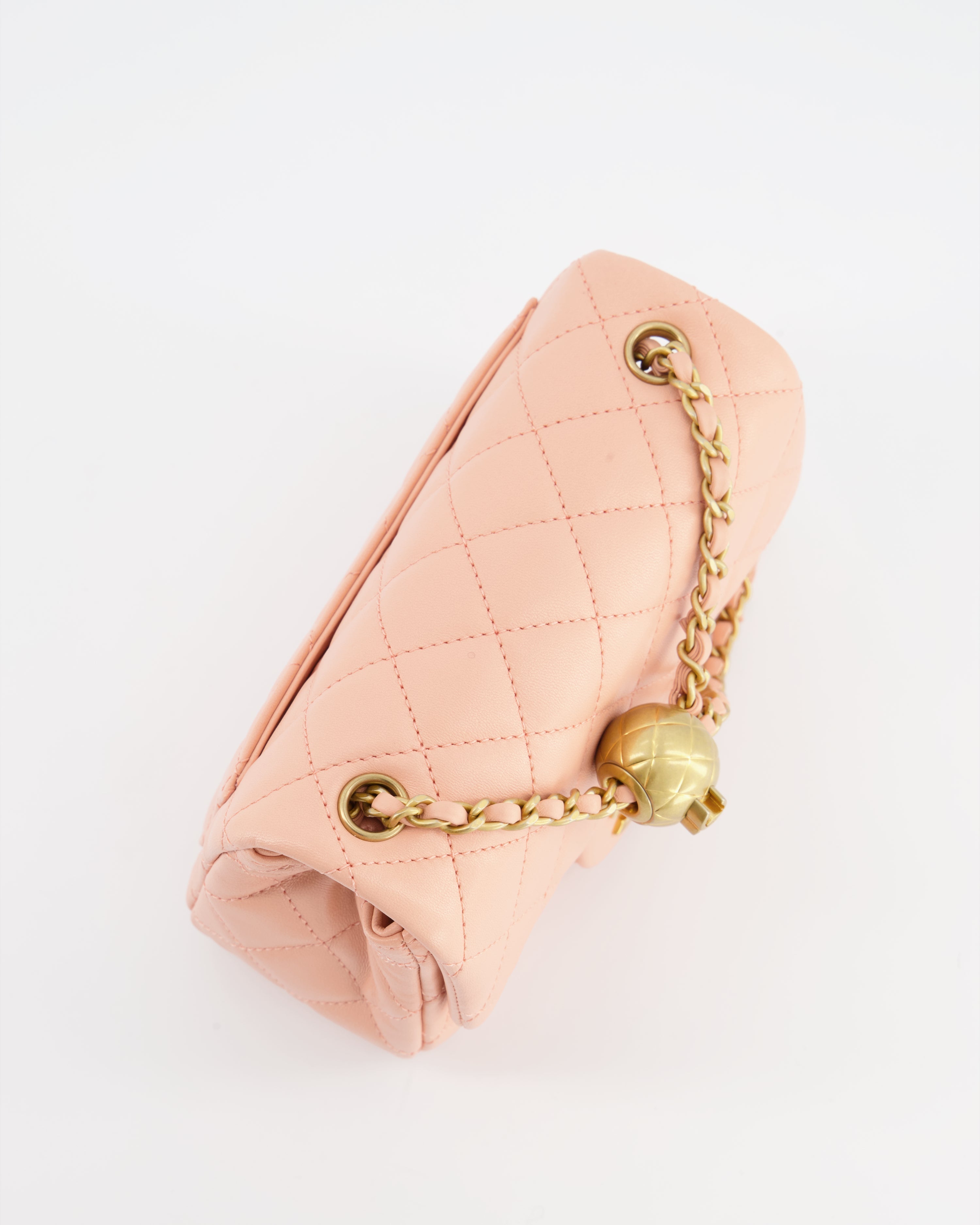 Chanel Pearl Crush Mini Square Flap Bag with Brushed Gold Hardware
