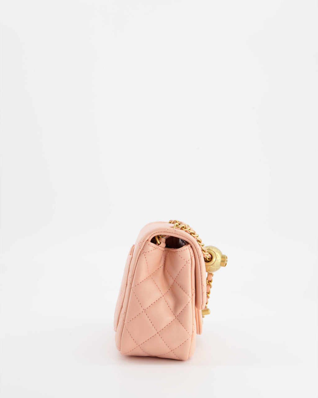 Chanel Pearl Crush Mini Square Flap Bag with Brushed Gold Hardware