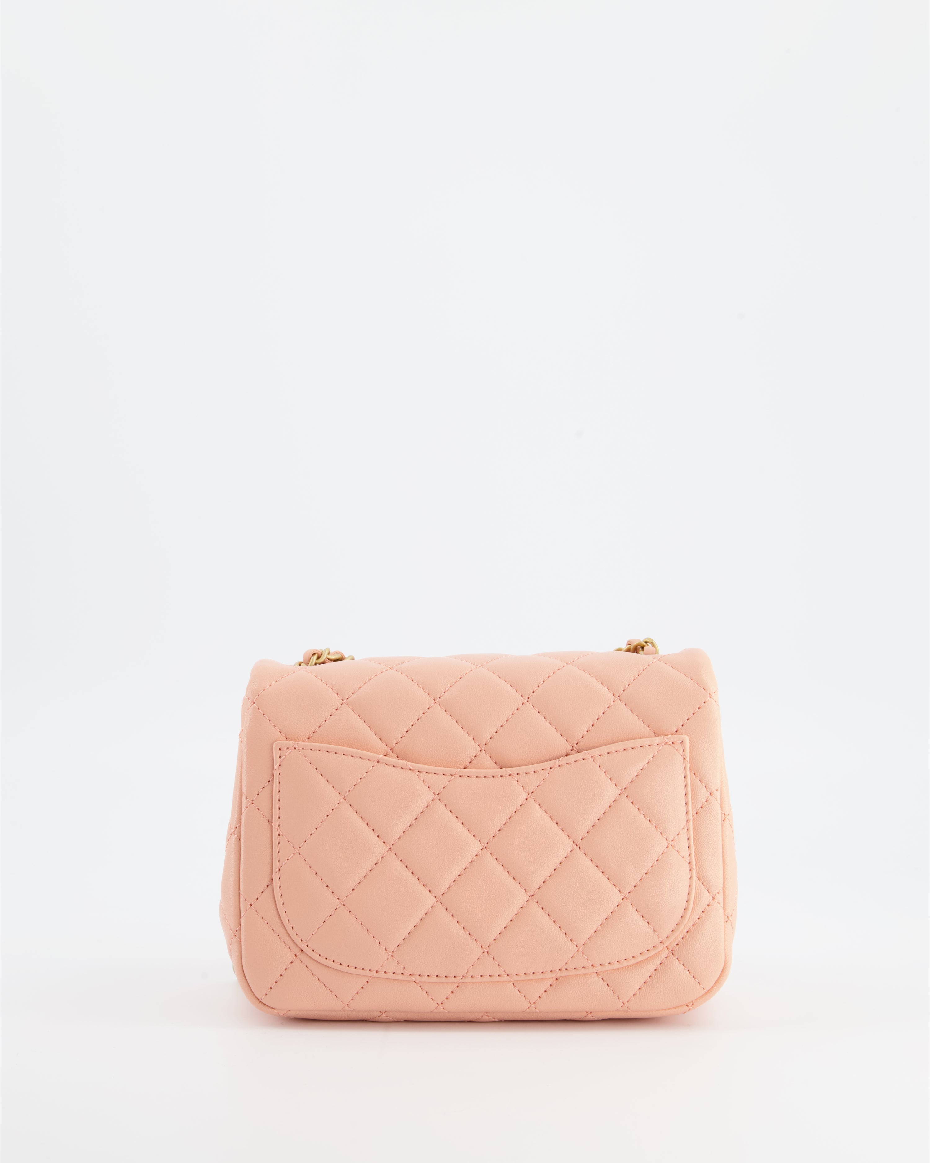 Chanel Pearl Crush Mini Square Flap Bag with Brushed Gold Hardware
