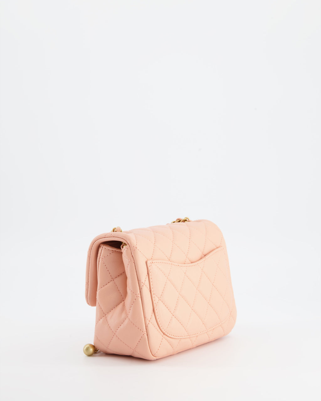 Chanel Pearl Crush Mini Square Flap Bag with Brushed Gold Hardware